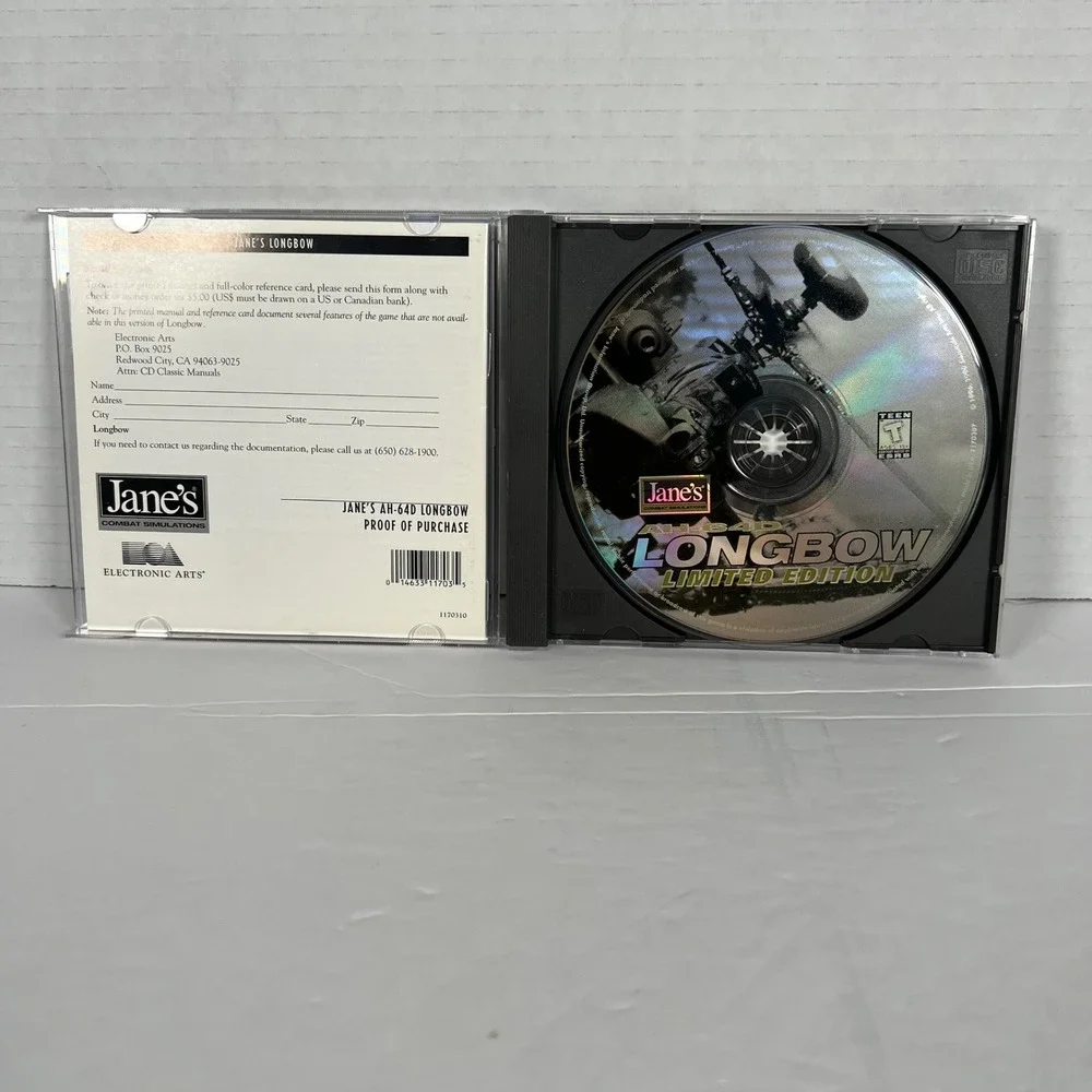 Janes AH-64D‎ Longbow Limited Edition PC Game 1996 Electronic Arts Flight Sim